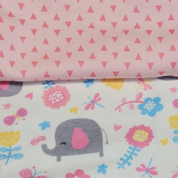 Chick Pea 3 PK Bodysuits 0-3M Pink - Picture 4 of 8